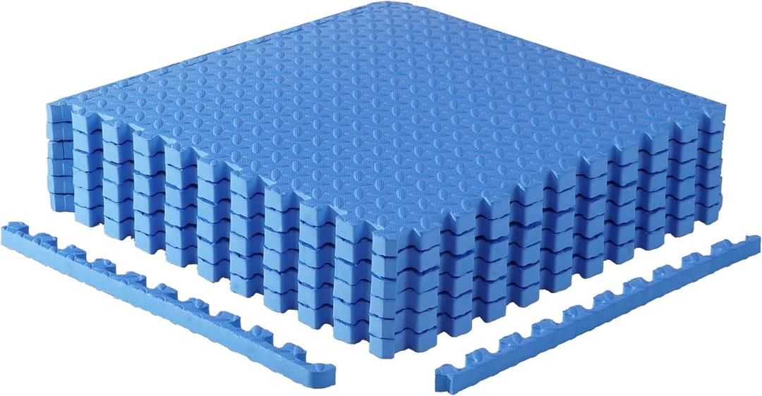 CAP Puzzle Exercise Mats | 1 Thick EVA Interlocking Foam Tiles for Home Gym Flooring | Multiple Options
