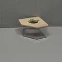 kathson Hamster Sand Bath Box Transparent Acrylic Small Animals Shower Bathtub Syrian Hamster Digging Sand Container Cage Accessories for Lemmings Gerbil Mice (Small Pentagon)