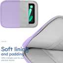 Dadanism 8-9 Inch Tablet Sleeve Bag Carrying Case for iPad mini 7th/6th 8.3", iPad mini 7.9", Galaxy Tab A7 Lite/A9 8.7", Remarkable Paper Pro Move 7.3" 2025, Tab M8 8", Tab M9 9", Grey Purple