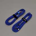 90 Degree iPhone Charger 10FT 2Pack [MFi Certified] USB Lightning Cable 10 Foot Right Angle Nylon Braided Apple Charging Cord Compatible with iPhone 14/13/12/11/Pro/Max/Mini/X/Plus/8/7/6/5/Plus/iPad (Blue)