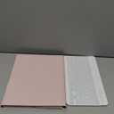 BQSS for iPad Air 13 Inch Case Keyboard (M3/M2, 2025/2024) & iPad Pro 12.9 inch (6th/5th/4th/3rd Gen), 7 Colors Backlit Wireless Detachable Folio Keyboard Cover with Pencil Holder (Light Pink)