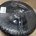 4.80/4.00-8" Flat Free Wheelbarrow Tires and Wheels, 14.5" Universal Fit Solid Tires with 5/8" or 3/4" Bearing, 3"-7" Hub, Adapter Kit Hand Truck Wheels Replacement for 3.50/2.50-8", 4.00-6"etc, 1 PC