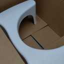 Squatty Potty Simple Curve Bathroom Toilet Stool 7 Inch - White