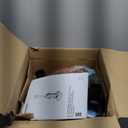 Amazon Basics Upright Bagless Vacuum Cleaner for Carpet and Hard Floors, Washable Filter, Crevice and Upholstery Tools, Detachable Handle, Lightweight, 1.7L Dust Cup, 25ft Cord, Black/White