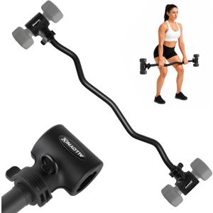 Dumbbell to Barbell Converter 2.0 – Transform Dumbbells into Barbell Set for Home Gym, Adjustable Weight Bar with Anti-Slip Foam Grip, Steel Clamp & 200LB Max Capacity, Compatible with Standard Dumbbells
