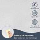 EurCross Shower Curtain Liner Extra Long 82 inch Length with 5 Bottom Magnets,Frosted PEVA Plastic Shower Curtain Liner, Waterproof Opaque Shower Liner No Smells with Metal Grommets,72 x 82 inch