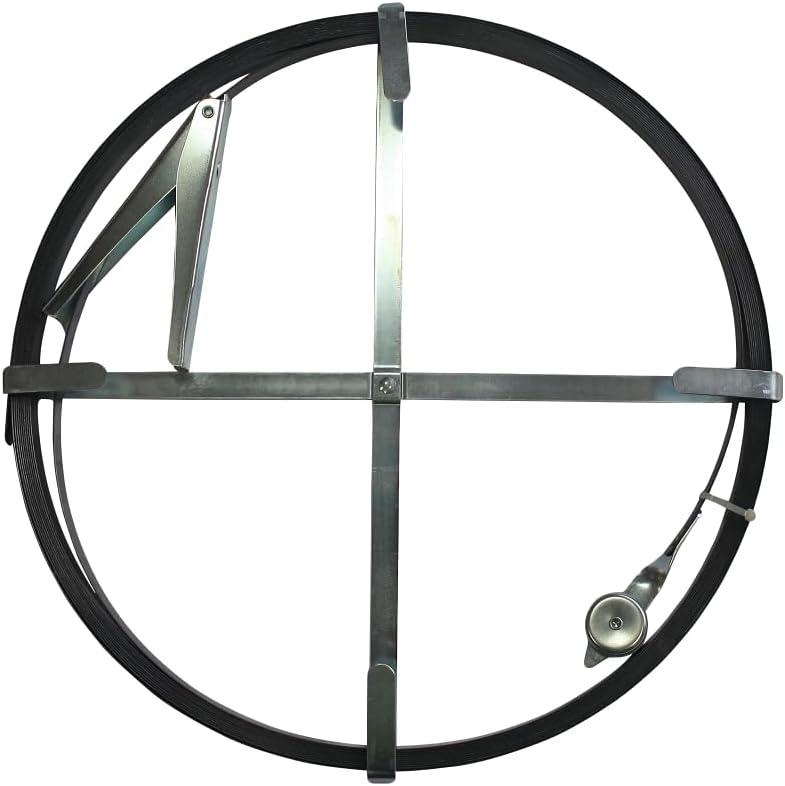 Edward Tools Sewer Rod Snake  50-Foot Flat Drain Cleaning Rod  Steel Cable with Zinc Plated Frame  Heavy Duty 1/2 Inch Diameter for All Sewer Pipe Sizes