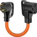EV Charger Adapter Cord: NEMA TT-30P to 14-50R Charger 3 Prong 30AMP Dryer to 50 AMP EV Conversion Adapter Only Compatible with Tesla Gen 2 Charger ETL & UL Listed