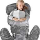 Cozy Hippo Animal Tail Blanket for Kids Soft and Comfortable Kids Sleeping Bag Sleep Sacks Blankets for Movie Night, Sleepovers, Camping and More - Fits Boys and Girls Ages 3-13 Years