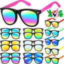 Kids Sunglasses Bulk, Neon Sunglasses Party Favors with UV400 Protection for Kids, Boys and Girls, Party Favor For Kids, Birthday Graduation Party Supplies, Beach, Pool Party Favors
