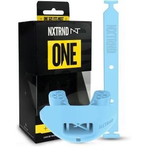 Nxtrnd One Football Mouth Guard, Strap Included, Fits Adult & Youth (Light Blue) Nxtrnd One Football Mouth Guard, Strap Included, Fits Adult & Youth (Light Blue)
