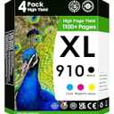 Amazink Replacement for 910XL Ink Cartridges | Works with OfficeJet Pro 8022, 8024, 8025, 8028, 8035 | High Yield 4Color Pack