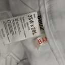 Plaid&Plain Men's Slim Fit Dress Pants Stretch Khaki Pants Wrinkle Free (White) 38Wx28L