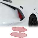 Side Intake Grill Guards Mesh Compatible with Chevrolet Corvette C8 2020-2026, Stainless Steel Side Radiator Guards Grille Vents Insert Mesh Accessories 2Pcs (Red)