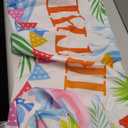 Splish Splash Summer Birthday Decorations Splish Splash Happy Birthday Pool Party Banner Extra Large Size Banner for Summer Pool Party Supplies 118 x 20 Inch