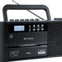 Retekess TR641 Cassette Player Recorder, Cassette to Digital Converter, AM/FM Radio, Boombox with Earphone Jack, USB/TF, Wireless Connection, Battery or AC Powered