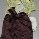 AWIBMK Kids Boys German Oktoberfest Costume Lederhosen Shorts Shirt Socks Traditional Bavarian Halloween Outfit 3PCS Sets (2-4T, Green + Brown)