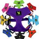 EcoBark Dog Harness - Eco-Friendly Max Comfort Harnesses - Luxurious Soft Mesh Halter - Over The Head Harness Vest- No Pull and No Choke for Puppy, Toy Breeds & Small Dogs (Medium, Purple)