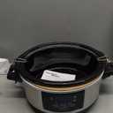 Hamilton Beach Portable 6 Quart Set & Forget Digital Programmable Slow Cooker with Lid Lock, Temperature Probe, Dishwasher Safe Crock & Lid, Stainless Steel (33969A)