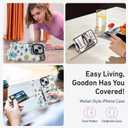 Goodon for iPhone 14 Plus Case Wallet - Flip Folio Leather Cover with Trendy Floral Design, 4 Card Slots & Kickstand Function, Stylish Protective Phone Case for Women and Girls - Eyes