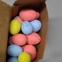 JOYIN 32Pcs Easter Foam Eggs, Pastel Speckled Assorted Easter Eggs for Indoor Table Centerpiece Decoration, Party Favor, Bowl Fillers Wreath Garland
