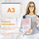 20pcs Mesh Zipper Pouch Bags A4 Mesh Bags for Classroom Organization, Waterproof Document Zipper Pouches for Cosmetics, Travel Storage File Bags for Office Supplie (Black-A3-20PCS)