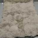 SOMAHE Plush Cat Beds for Indoor Cats Faux Fur Pet Mat with Non-Slip Bottom Cozy Kitten Bed for Carriers/Couch/Floor/Dog & Puppy Friendly 23 x 15 Inch Medium Latte Coffee