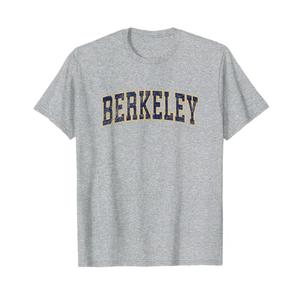 Berkeley California CA Vintage Athletic Sports Design T-Shirt, Size: Large