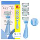 Gillette Venus for Pubic Hair and Skin, Bikini Razors for Women, Women's Razor Handle + 4 Blade Refills