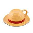 Novelty Ceramic Mug with Saucer – Anime Creative Design Coffee Cup, Unique Ceramic Tea Cup Set, Fun Gift for Fans, 8.5oz