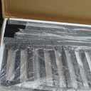 Maemttes Outdoor Bench Garden Bench, Weatherproof Anti-Rust Heavy-Duty Outside Benches Clearance, Wrought Iron Metal Bench for Front Porch, Patio, Park