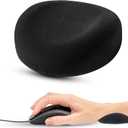 Comfy Glide Palm/Wrist Rest - Smooth Gliding Left and Right-Hand Ergonomic Memory Foam Wrist Support for Mouse or Keyboard - Anti-Fatigue - Stress and Pain Relief for Carpal Tunnel - Jet Black
