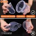 ASEVAT 6PACK, Plastic Storage Containers With Lids Kitchen, Food Storage Containers, Microwave Safe Bowls With Lids, Freezer Safe Containers, Slime, Soup (16 oz) (Clear)