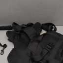 Soft Front Dog Harness .Best Reflective No Pull Harness with Handle and 2 Leash Attachments (Large (Pack of 1), Black)