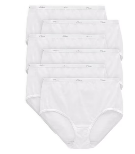 Hanes Women's 6-pack Basics Brief, 2XL