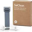 SoClean Genuine Replacement Cartridge Filter Kit for SoClean 2 Machines | Includes One Filter Cartridge and One Check Valve | Authentic OEM Part | New Eco-Friendly Packaging