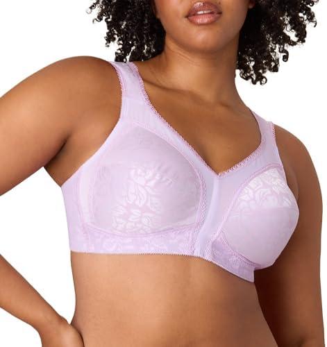 Playtex Women's Wireless Bra, 18 Hour Plus-Size Bras, Full Coverage, Smoothing, 4693, 40DD