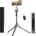 UBeesize 67-in iPad Tripod Stand, 360 Rotating Tablet Mount & Phone Holder, Compatible with 9.9-15.7 Inches Tablets