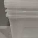 IRIS USA 13 QT Plastic Storage Box with Lid and Latches - 6 Pack - BPA-Free, Discreet Organizing Solution, Durable Nestable Stackable Containers, Secure Pull Handle - Pearl