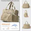 Green Canyon 40L Weekender Duffle Bag, Khaki | Convertible Weekender Tote with Luggage Sleeve & Detachable Strap for Travel, Gym, Sports & Daily