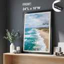 HOUSE DAY Poster Frames 18 x 24 MDF Wood and Polished Plexiglass 18x24 Frame without Mat or 16x20 with Mat, Horizontal or Vertical Wall Mounting 18 x 24 Poster Frame 18x24 Poster Frame Black Frames for Large Size Picture 3 Pack