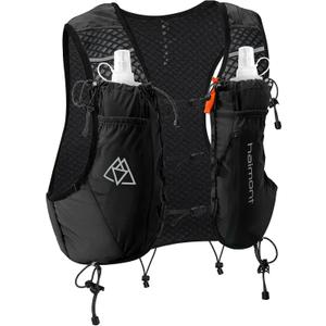 Haimont 10L Trail Running Hydration Vest with Soft Flasks | Reservoir Compatible, Bounce-Free Fit, Quick-Access Storage, Pole Carry, Whistle