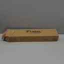 TONIAL Gold Curtain Rods 32 to 58 Inch(2.6 to 4.8 ft), Adjustable Splicing Window Curtains rod, 3/4 Drapery Rods for Windows 20 to 53 Inch, Decorative Single Rod with Modern Cap Finial