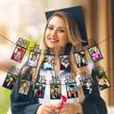 Black Glitter K-12 Graduation Photo Banner Kindergarten to 12th Grade Graduation Picture Banner for Grade Photo Kindergarten Graduation Party Decorations 2026