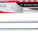 Pressure Washer Extension Wand, Power Washer Wand Extension, Stainless Steel Lance 1/4 Inch Quick Connect to M22, 17 Inch Extension Wand and 30 Degree Curved Angled Extension Wand, Pack of 2