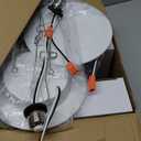 Amico Recessed Lighting 5/6 Inch, 12 Pack 5CCT Flat LED Can Lights, 2700K/3000K/4000K/5000K/6000K Selectable,12W Eqv 110W, 1050LM Brightness, Retrofit Installation - ETL & FCC, White