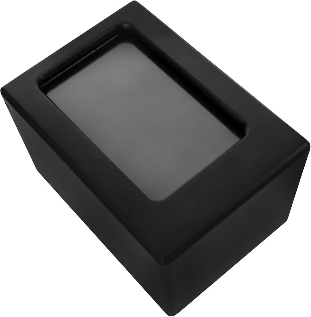 BESPORTBLE Pet Urn Wooden Cremation Urn for Dogs and Cats Ashes Container Photo Display Frame Solid Wood Animal Memorial Keepsake for Pet Remains Black Small