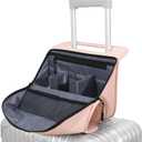 Vomgomfom 13-Inch Splash-Resistant Travel Airport Handbag & Luggage Organizer with Convenient Viewing Feature for Tablets & Phones,Pink