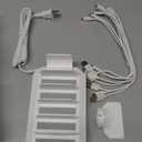 [2025 Upgrade] 190W Fast Charging Station for Multiple DevicesCertified Safer Charging 6 Port USB Charger Station - Multi-Device Charging Dock with Phone/MacBook/iPad/Tablet (8 Mix Cables Included) (White)