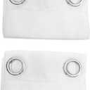 2pcs White Sheer Curtains for Living Room Bedroom Light Filtering Drapes Elegant and Lightweight Window Treatment for Relaxed Home Environment (200x100cm)